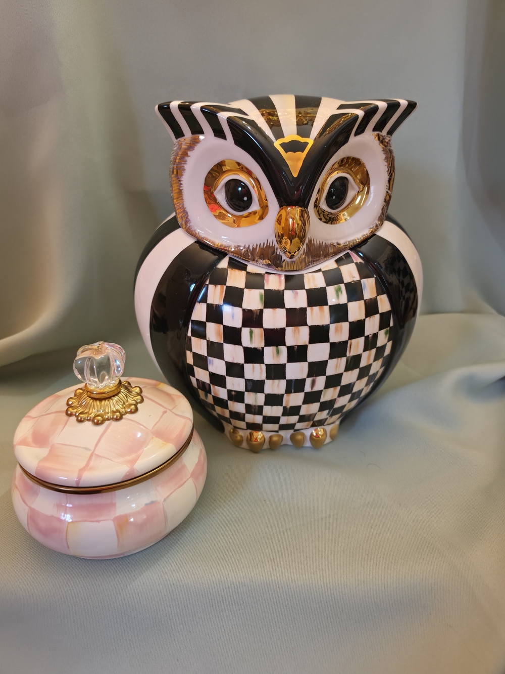 MacKenzie Childs Owl Cookie Jar
